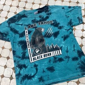 Gildan Blue Black Bear Kids Tee